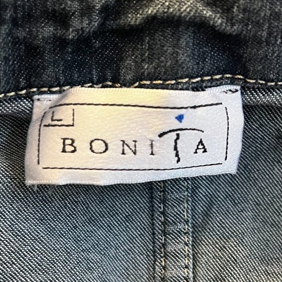 Bonita Denim Jean Jacket Size L EUC - Picture 6 of 6